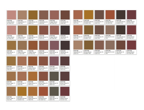 brown color chart