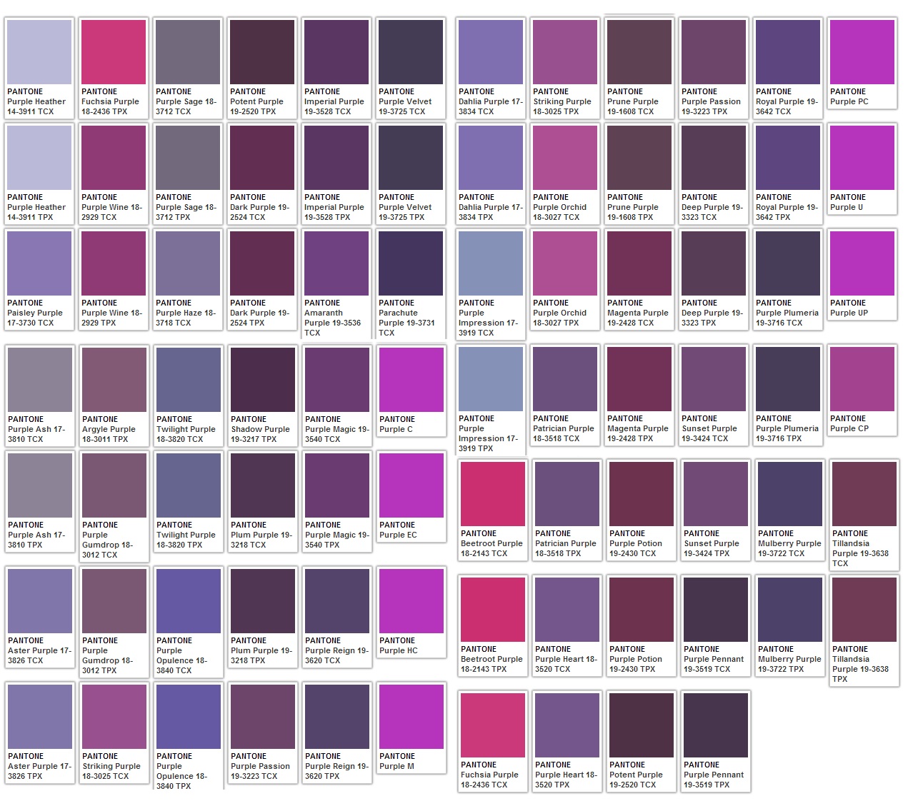Magenta Purple — пурпурный Pantone